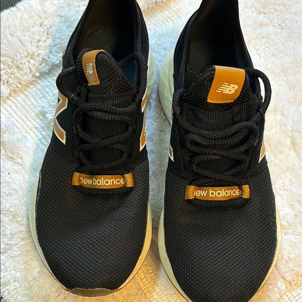 New Balance Black and Tan Athletic Shoes